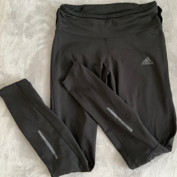 ADIDAS Black Climawarm Leggings - Picture 2 of 11